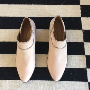 Lucky Brand pinkish-cream boots-sticker still on